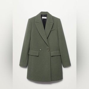 Mango | Wool double-breasted coat